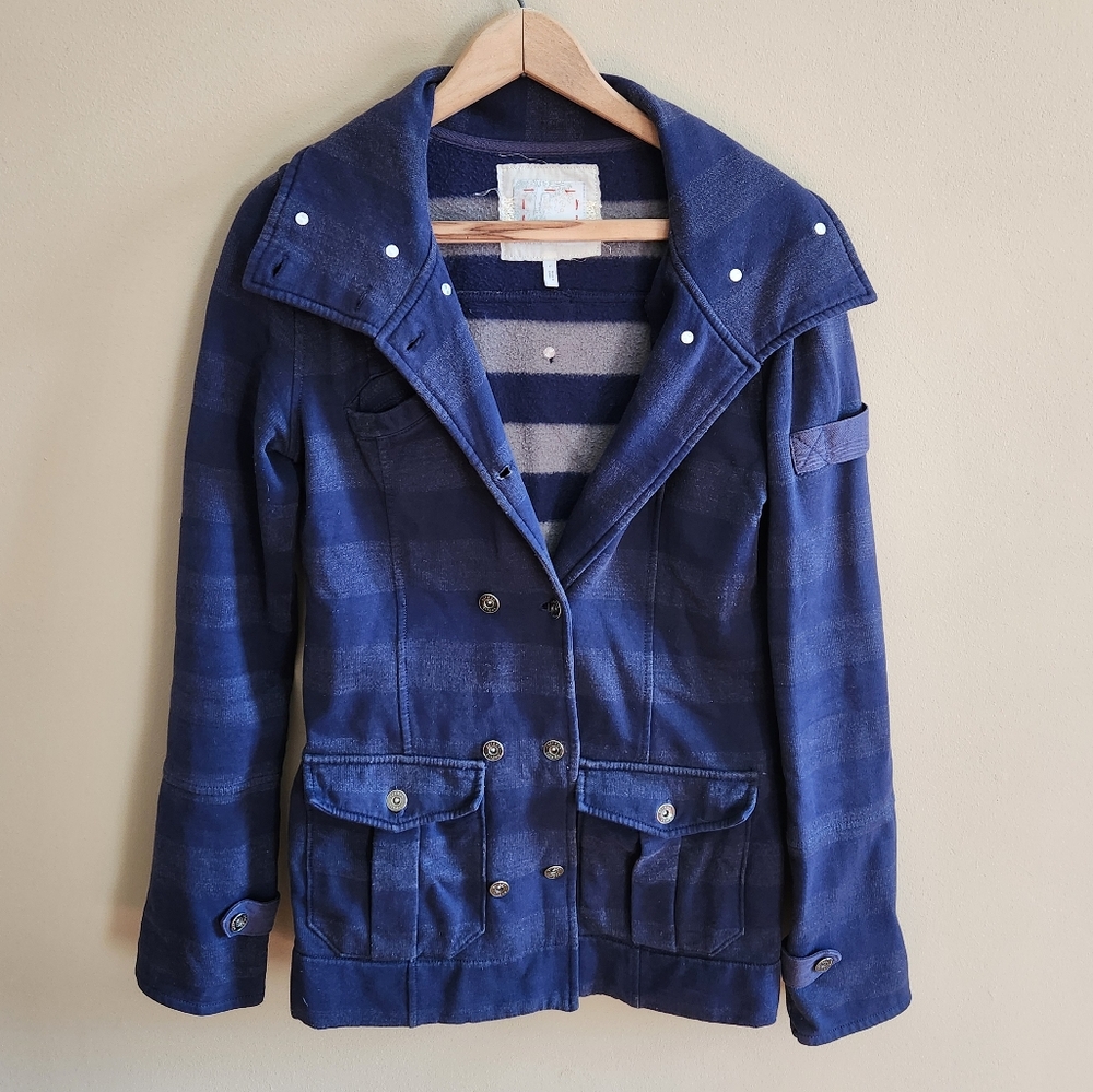 Dark Blue Sweater Jacket - image 1